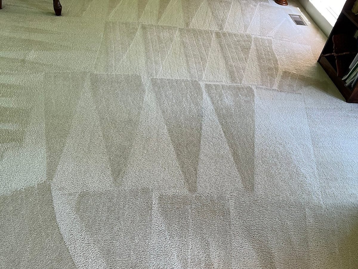 The same floor after rug cleaning by Sky Carpet Cleaners