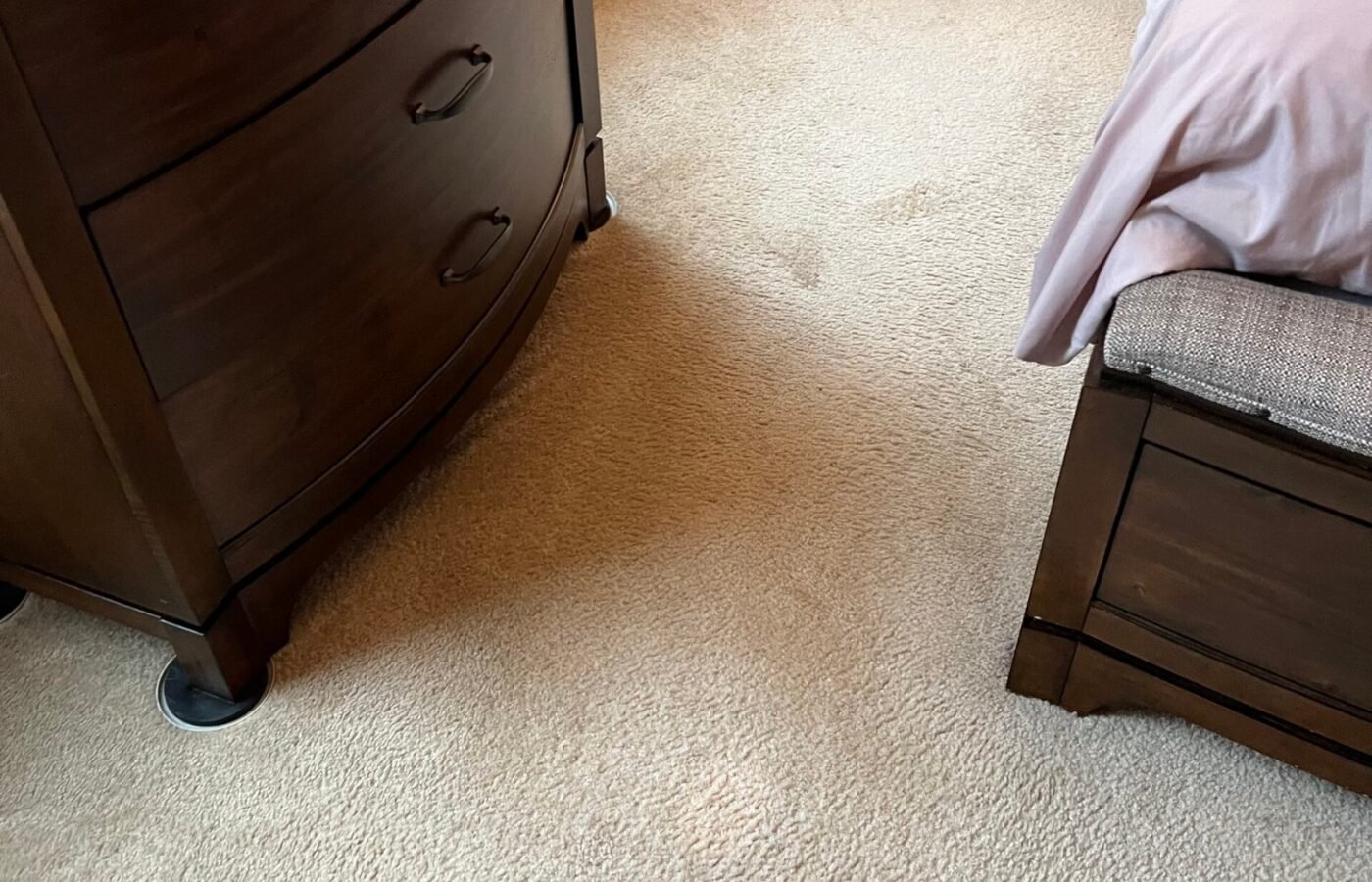 The same floor after upholstery cleaning by Sky Carpet Cleaners