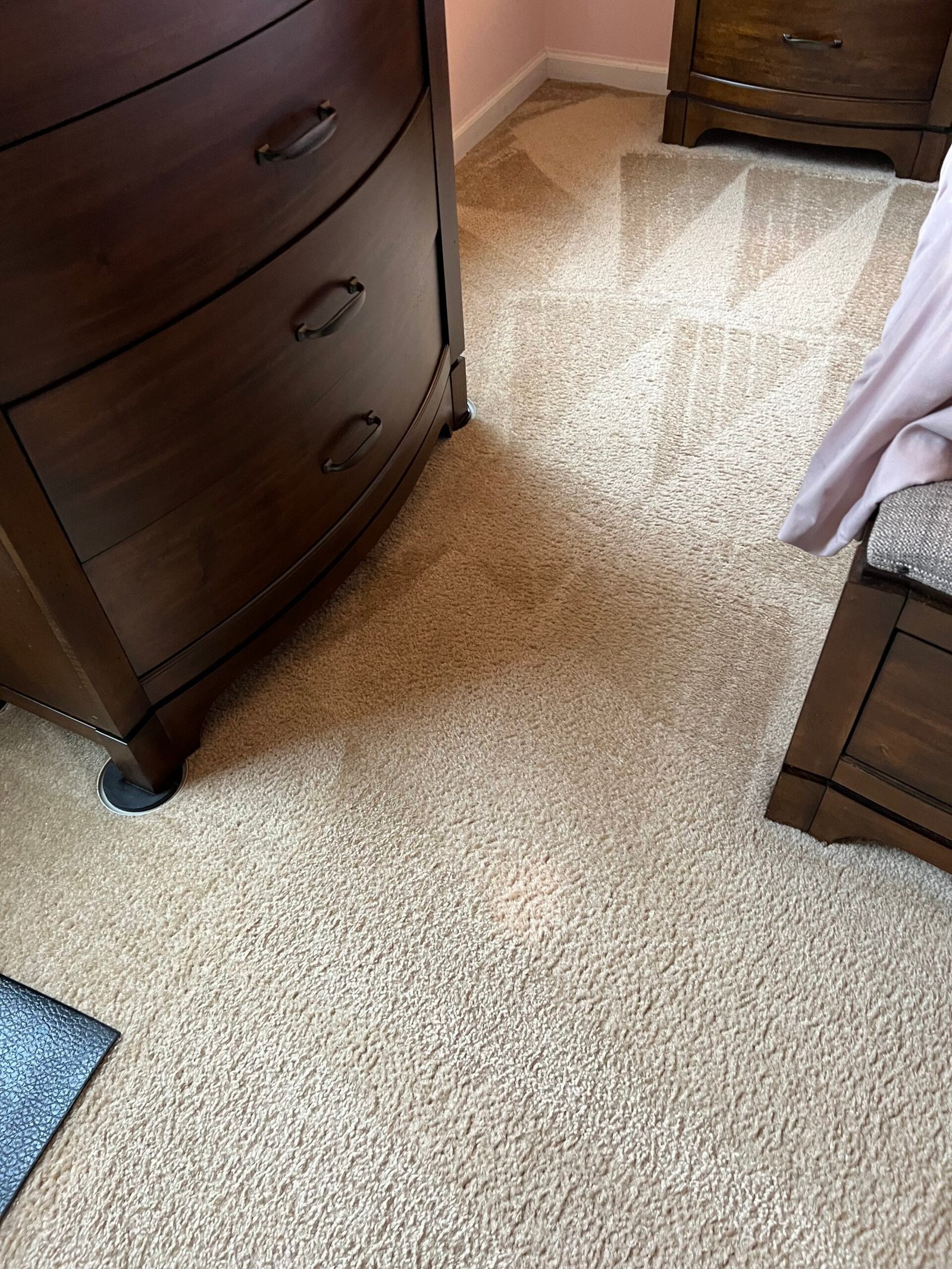 The same floor after upholstery cleaning by Sky Carpet Cleaners