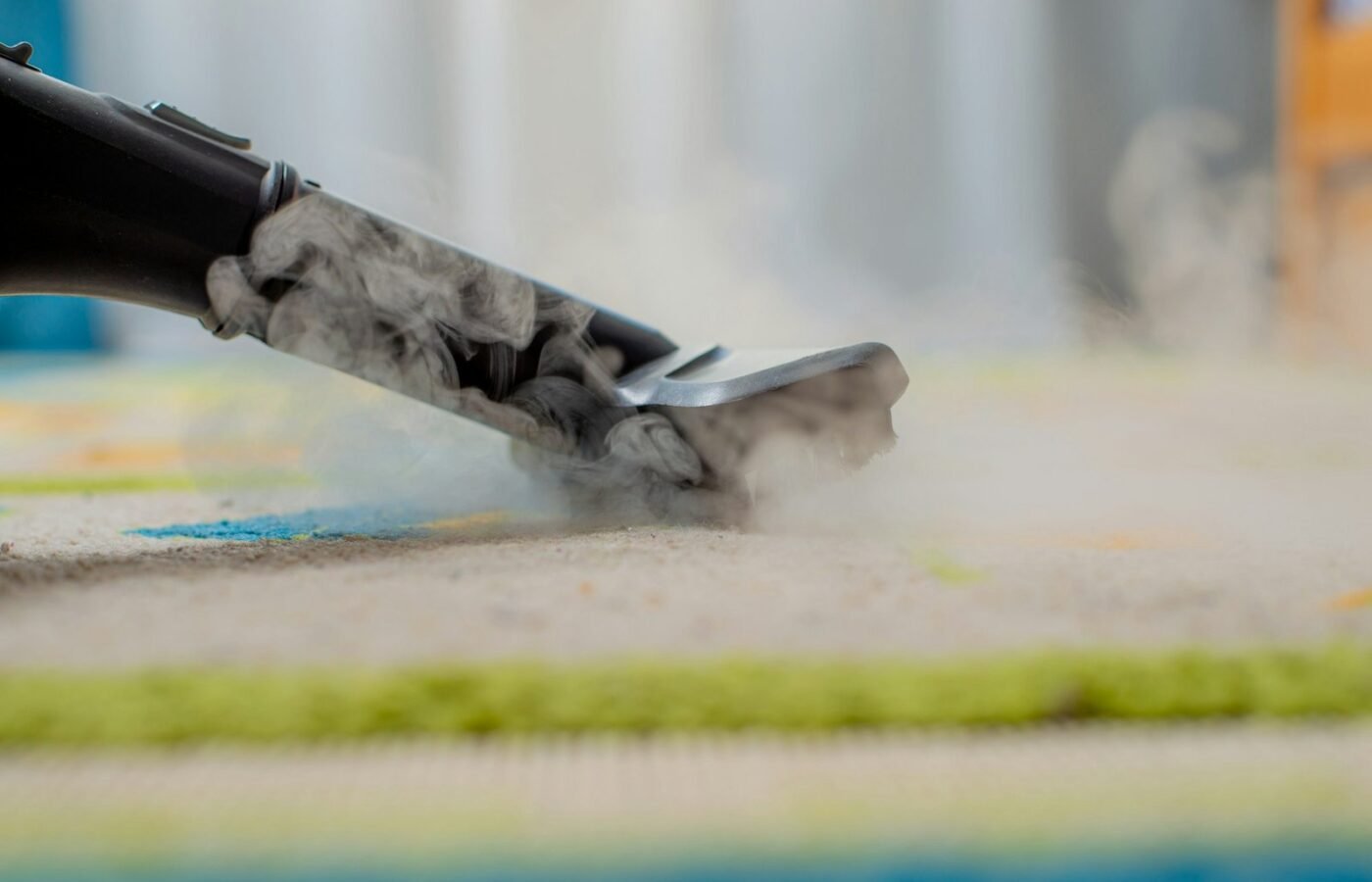 Steam cleaning and hot water extraction job by Sky Carpet Cleaners in Northern Virginia